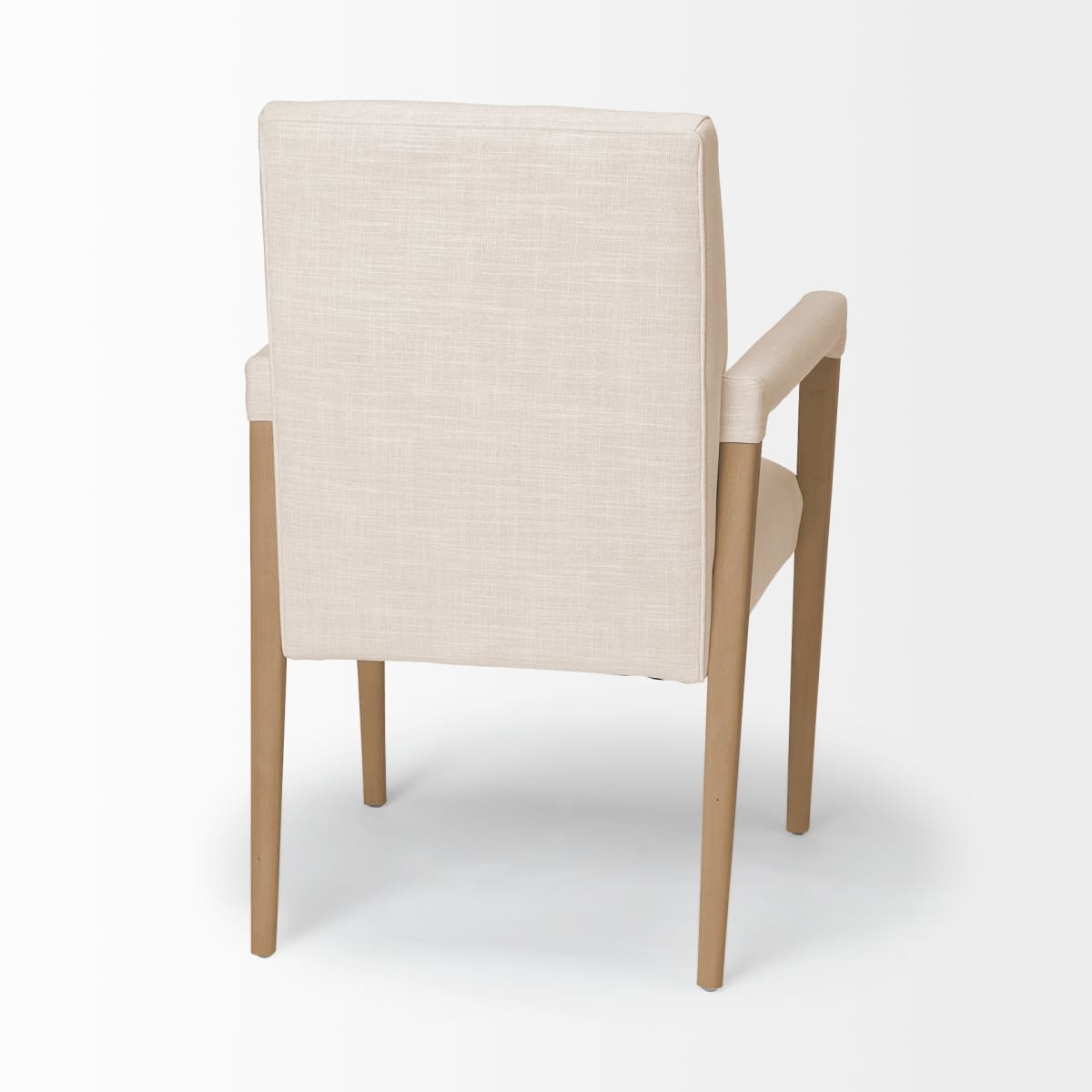 Palisades Dining Chair Cream | Light Brown Wood | Armed - dining-chairs