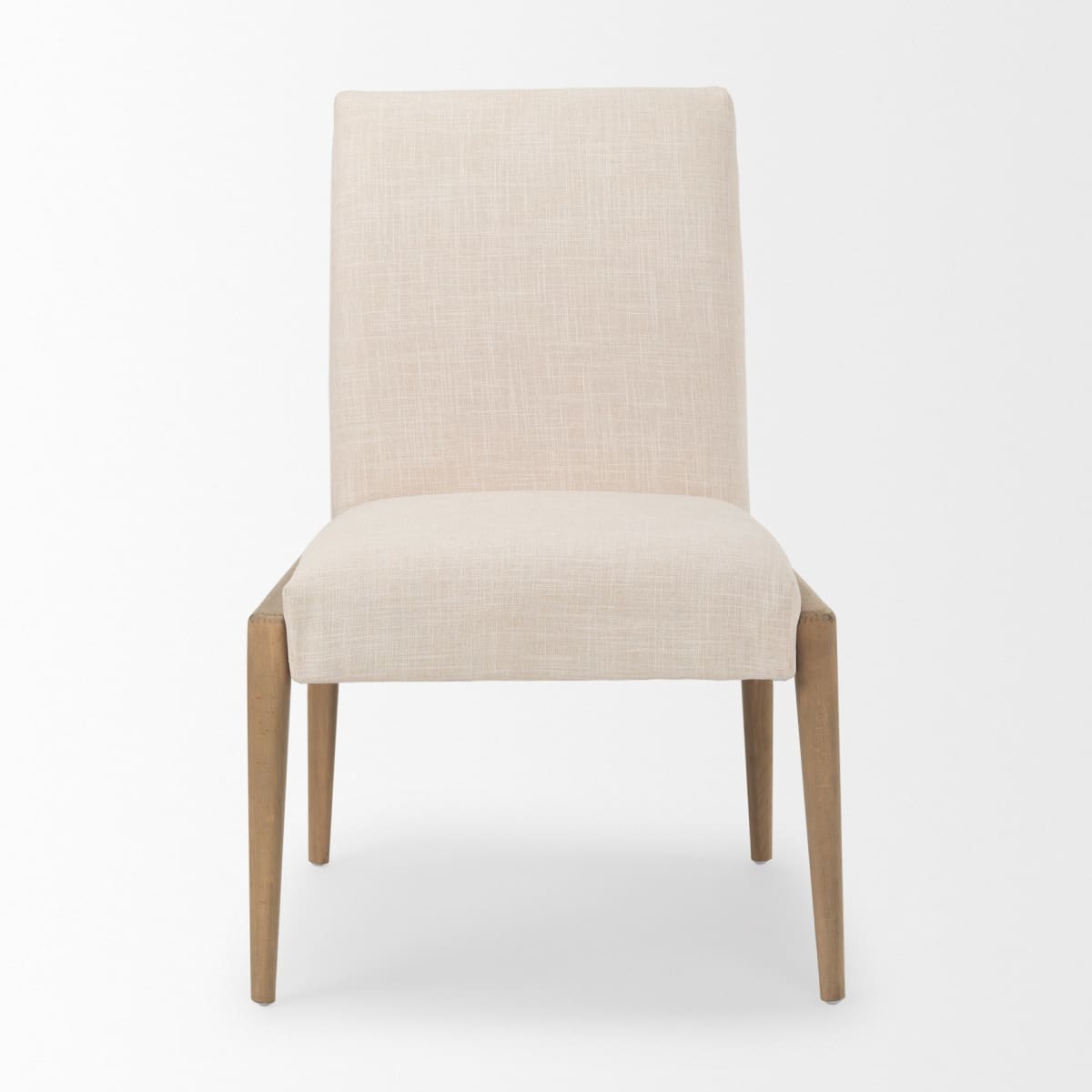 Palisades Dining Chair Cream | Light Brown Wood - dining-chairs