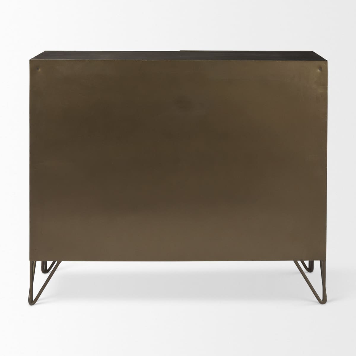 Pandora Accent Cabinet Brass Metal | Red Wood - acc-chest-cabinets