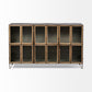Pandora Horizontal Cabinet Brown Wood | Gray Metal | 66L - cabinets