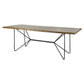 Papillion Dining Table Natural Wood | Black Iron - dining-table