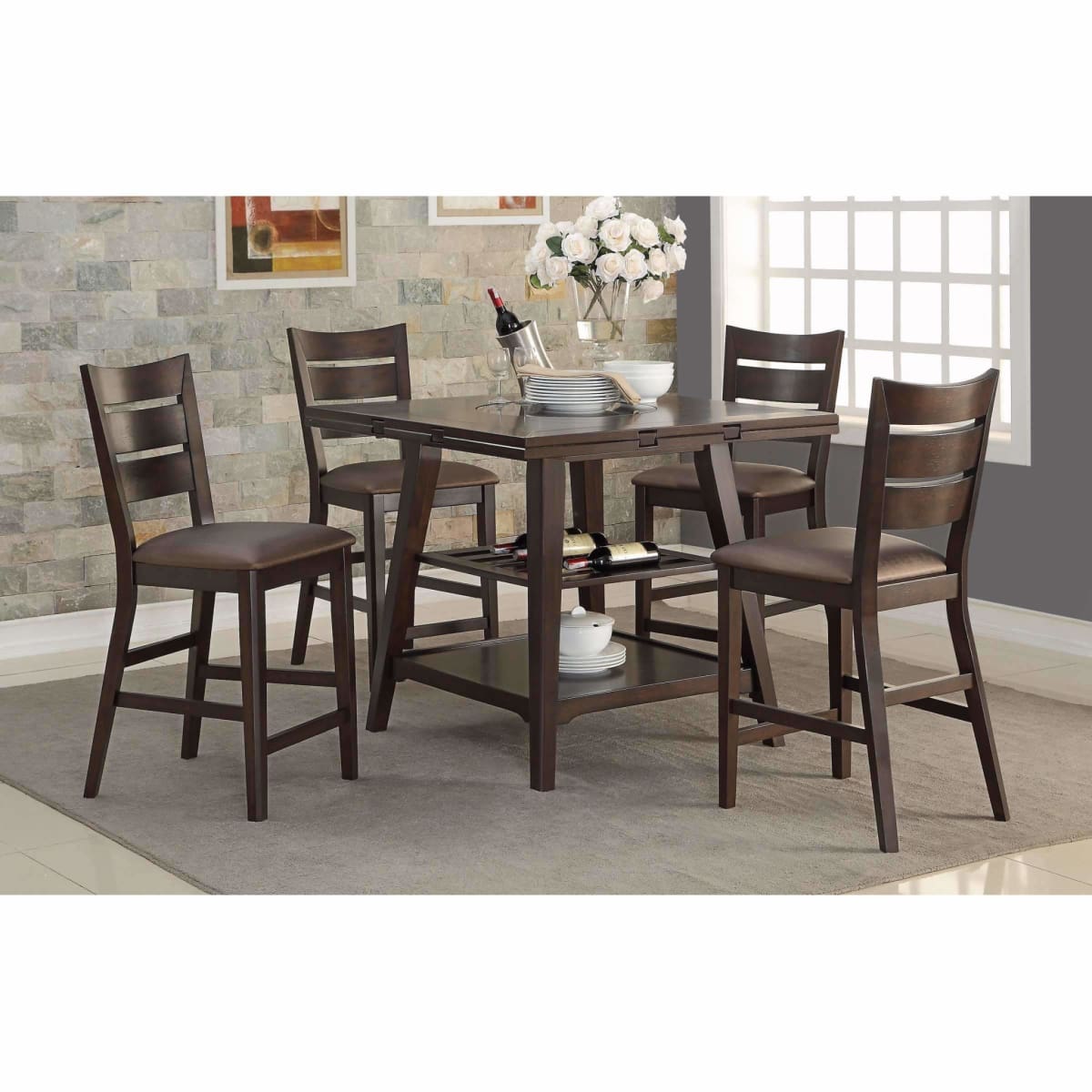 Parkside 60 Round Table W/Drop Leaves