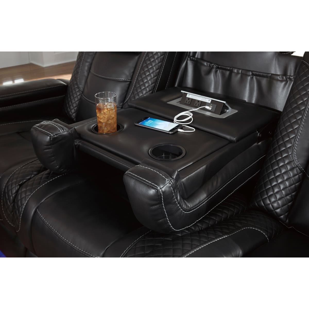 Party Time Power Reclining Loveseat with Console - Loveseat