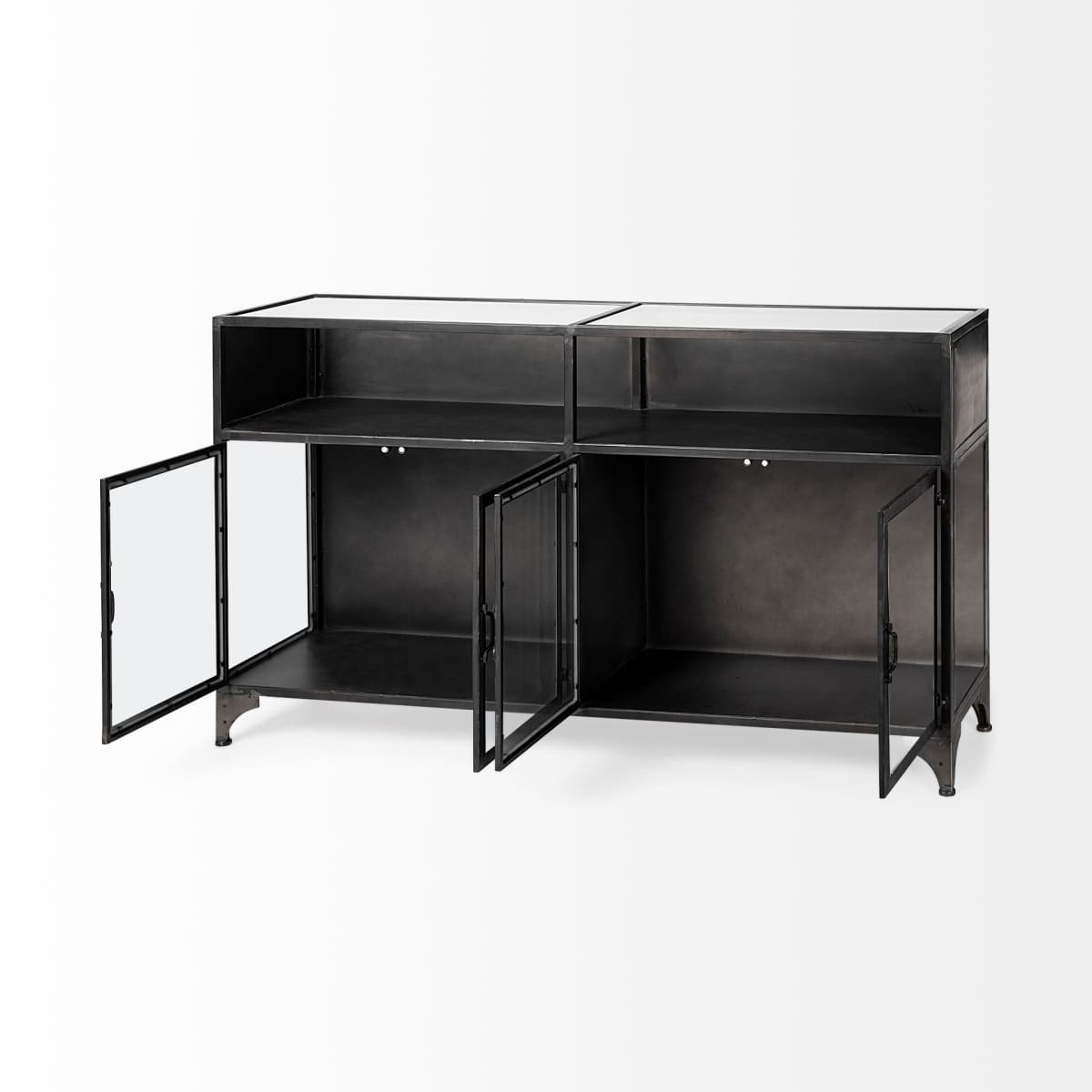 Pender Cabinet Black Metal - cabinets