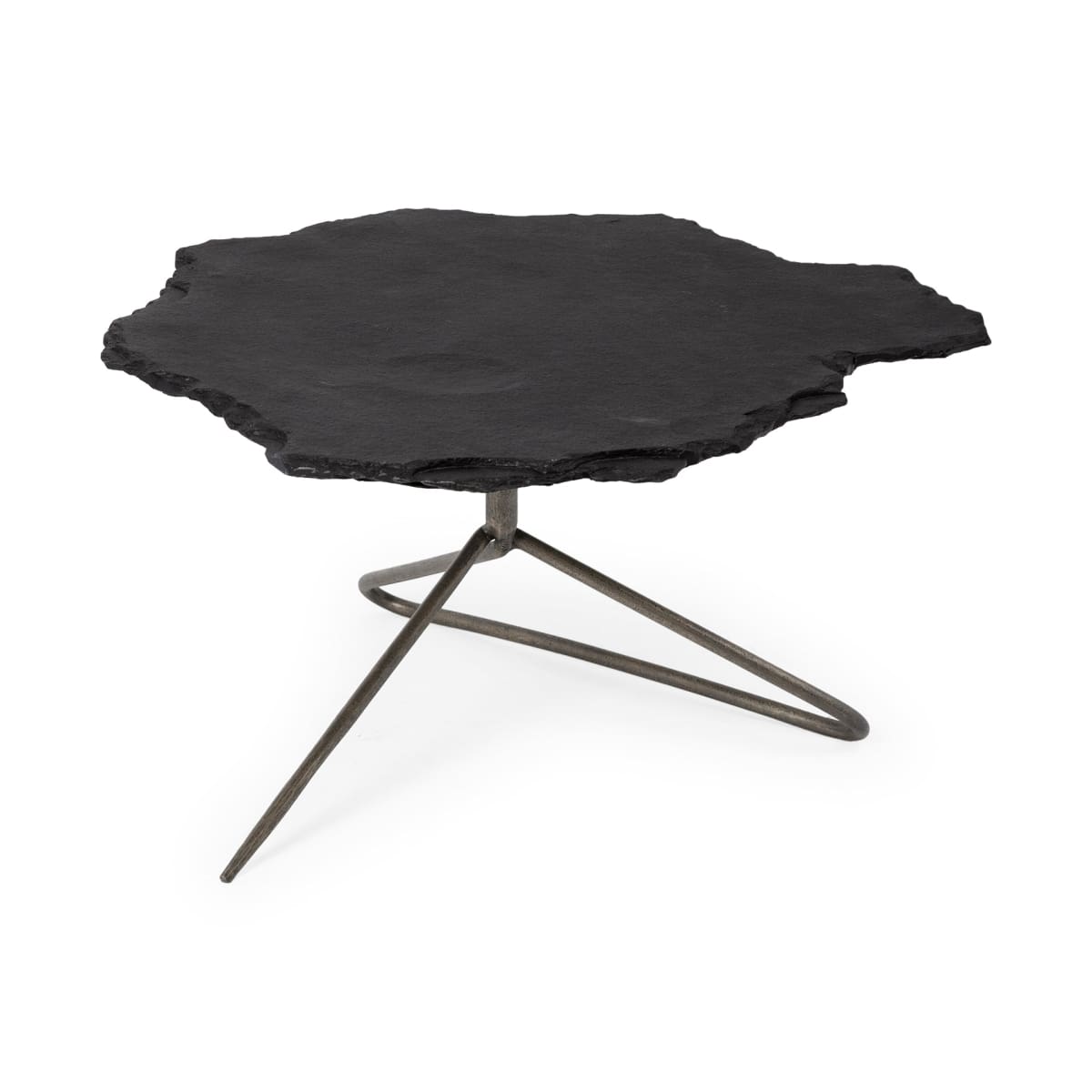 Pinera Coffee Table Black Slate | Iron - coffee-tables