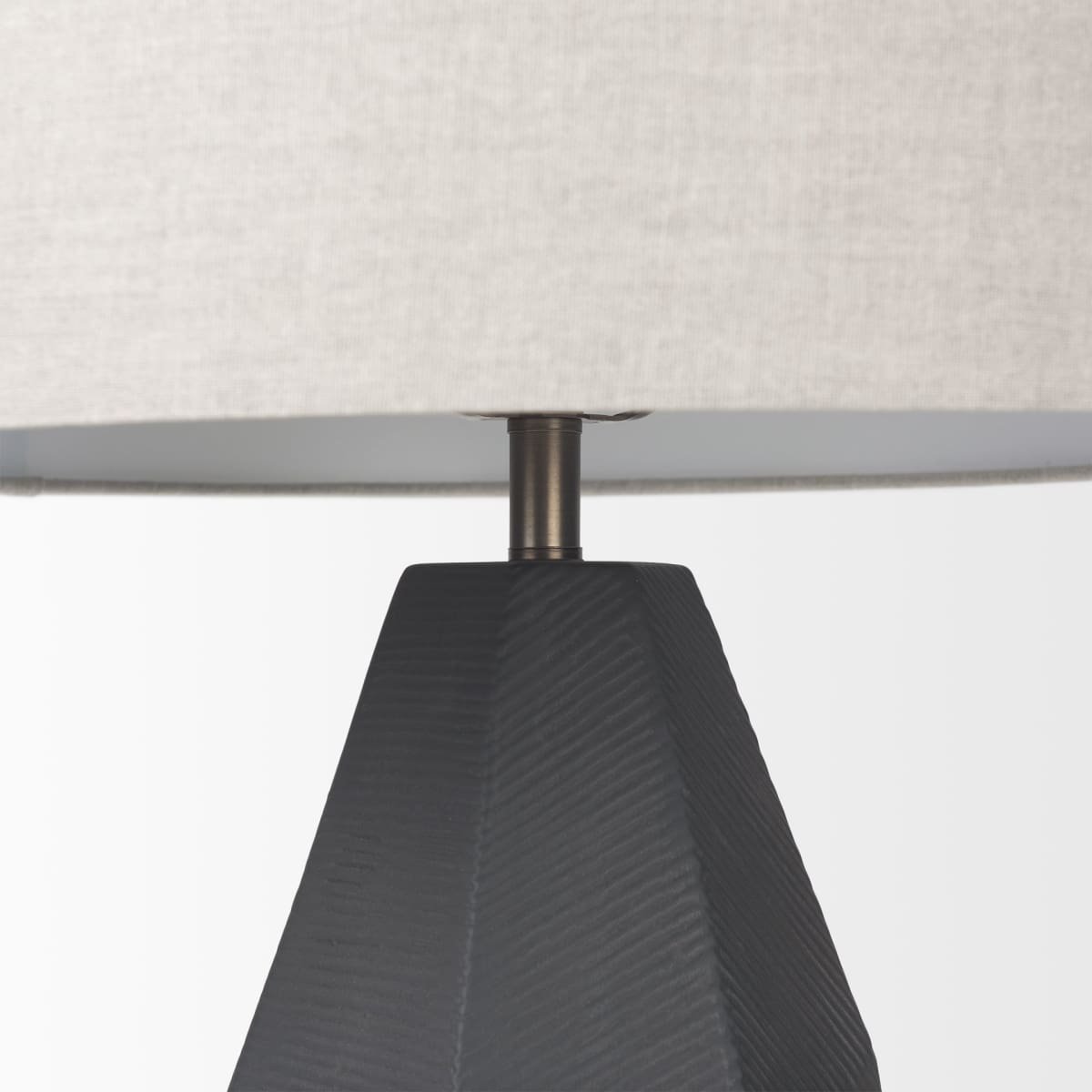 Piven Table Lamp Black Ceramic - table-lamps