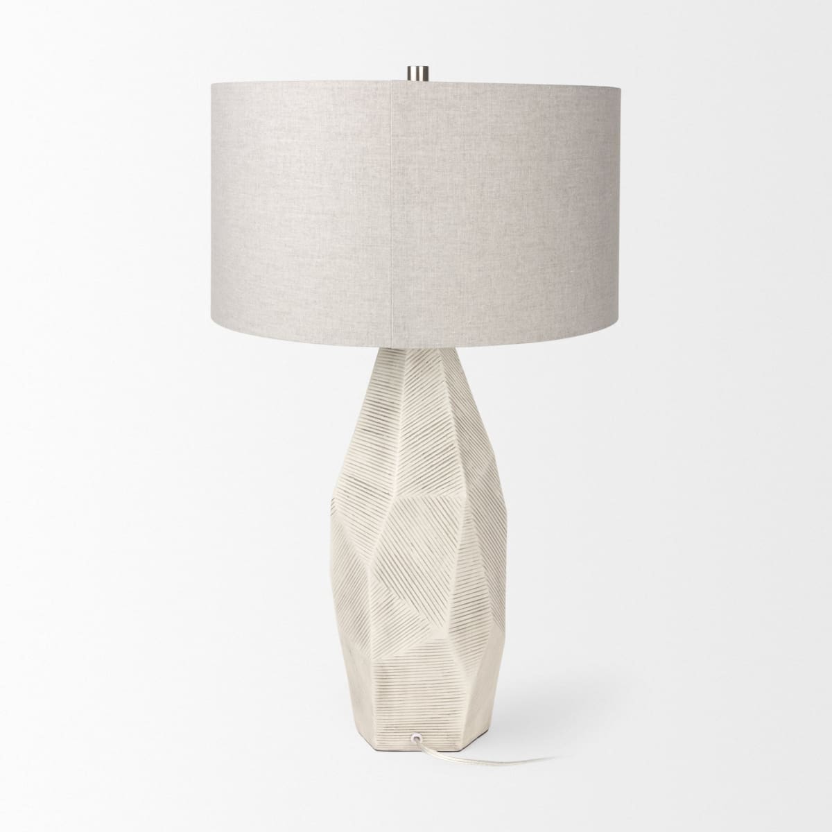 Piven Table Lamp Cream Ceramic - table-lamps