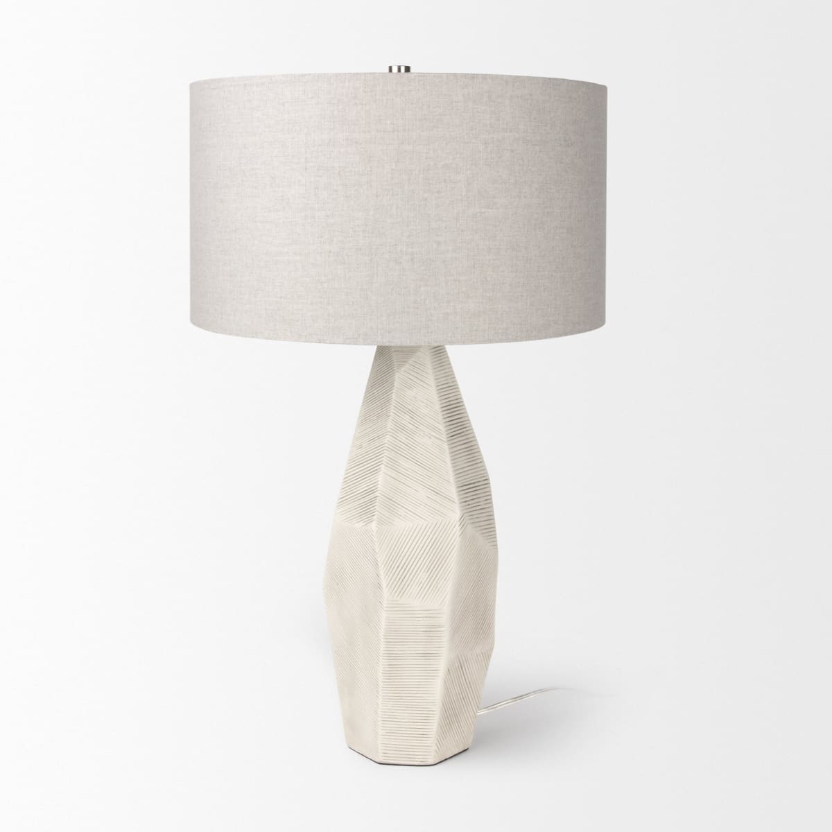 Piven Table Lamp Cream Ceramic - table-lamps