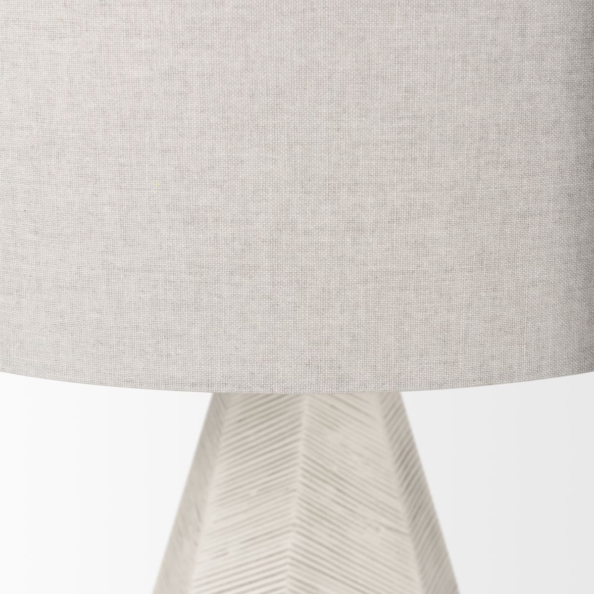 Piven Table Lamp Cream Ceramic - table-lamps