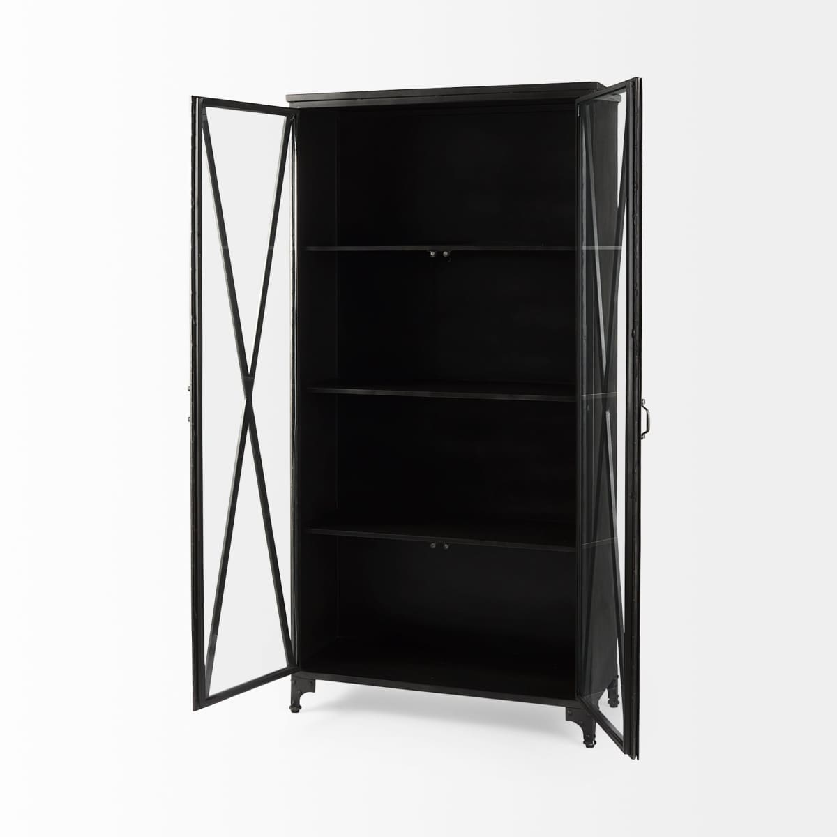 Poppy Cabinet Black Metal - cabinets