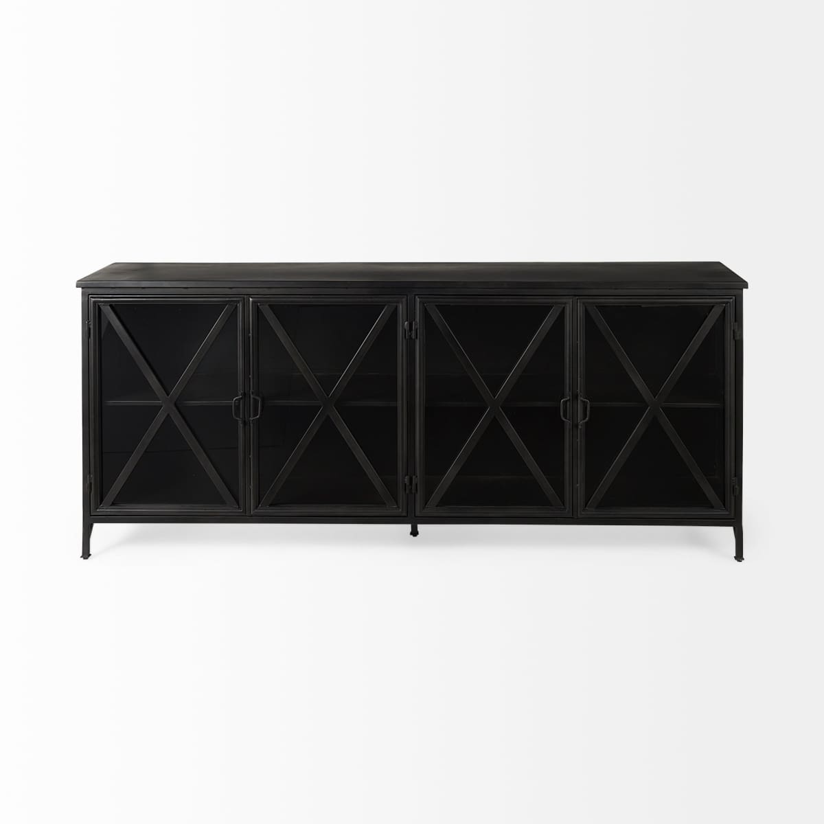 Poppy Sideboard Black Metal - sideboards-and-buffets