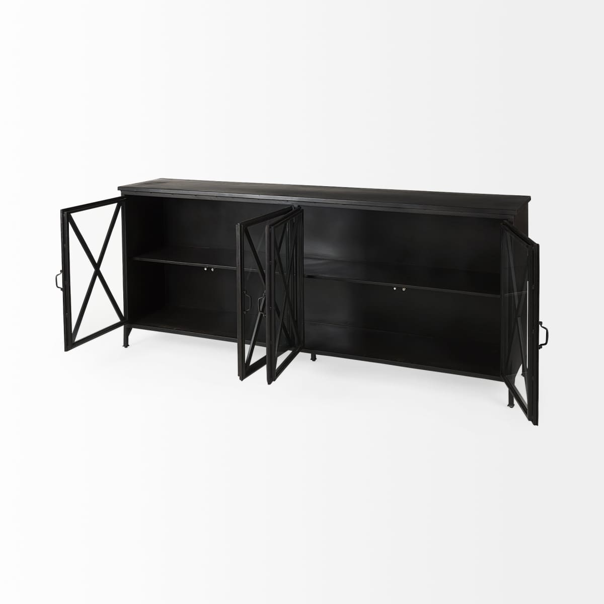 Poppy Sideboard Black Metal - sideboards-and-buffets