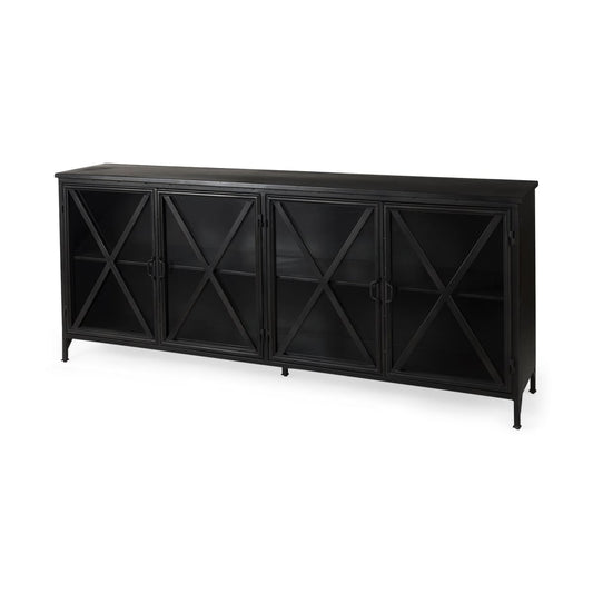 Poppy Sideboard Black Metal - sideboards-and-buffets