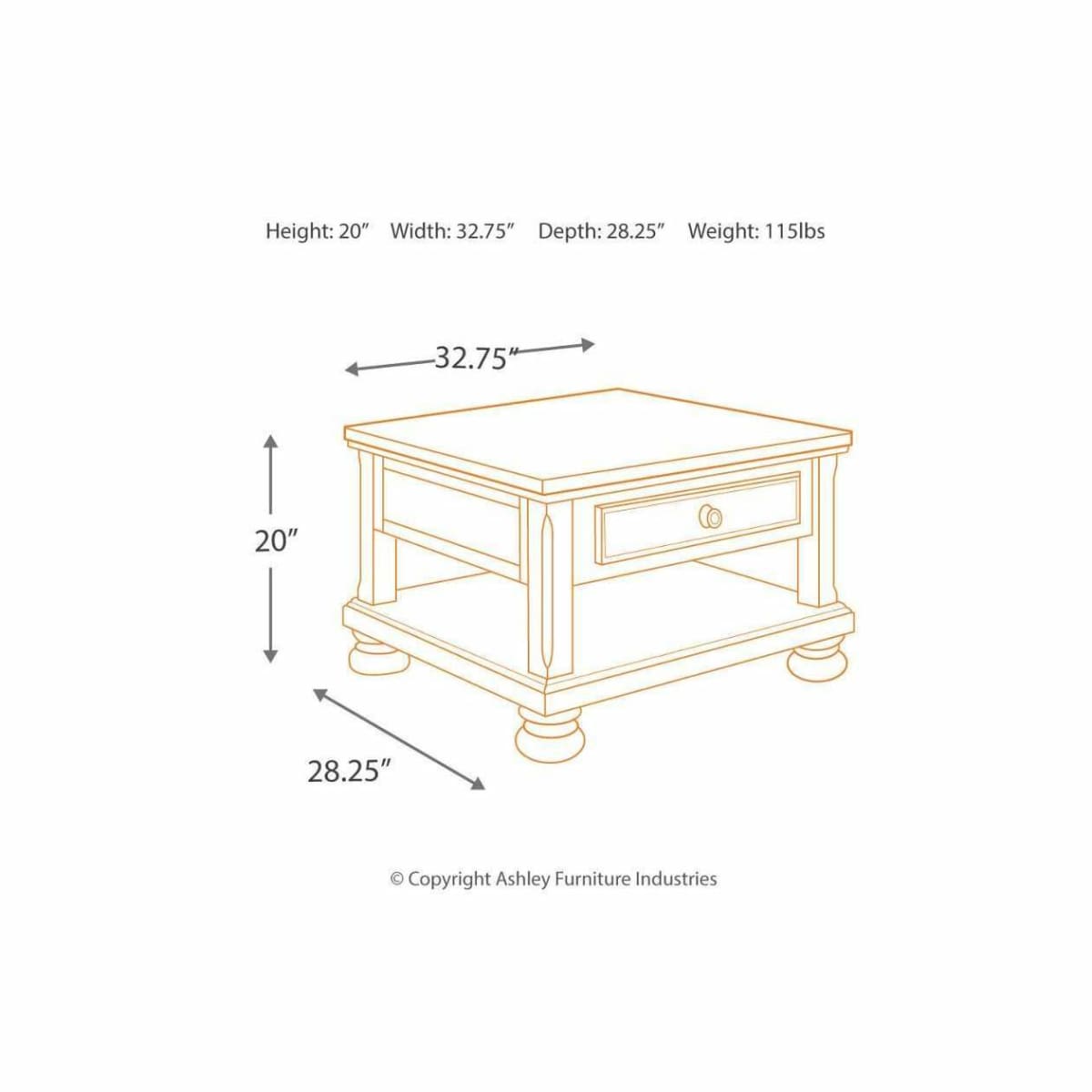 Porter Lift-Top Coffee Table - COFFEE TABLE