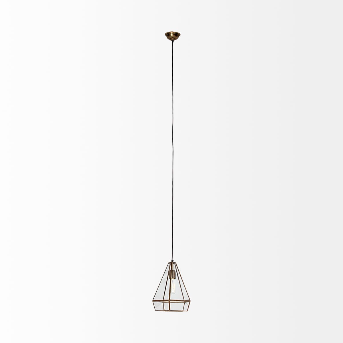 Prima Pendant Light Gold Metal | Glass - pendant-light