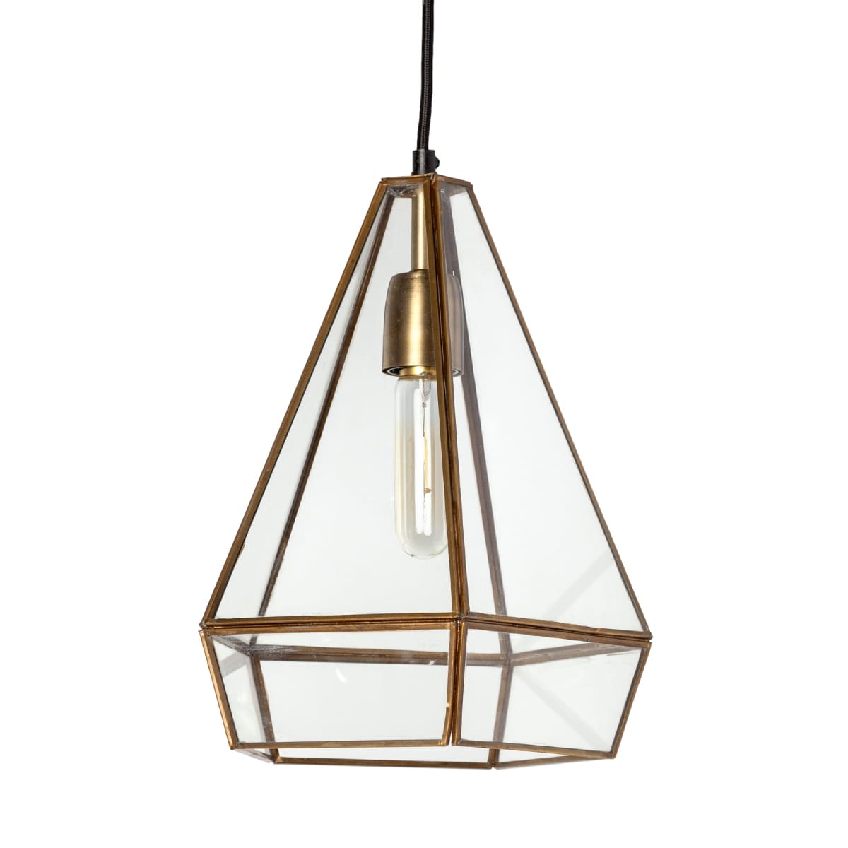 Prima Pendant Light Gold Metal | Glass - pendant-light