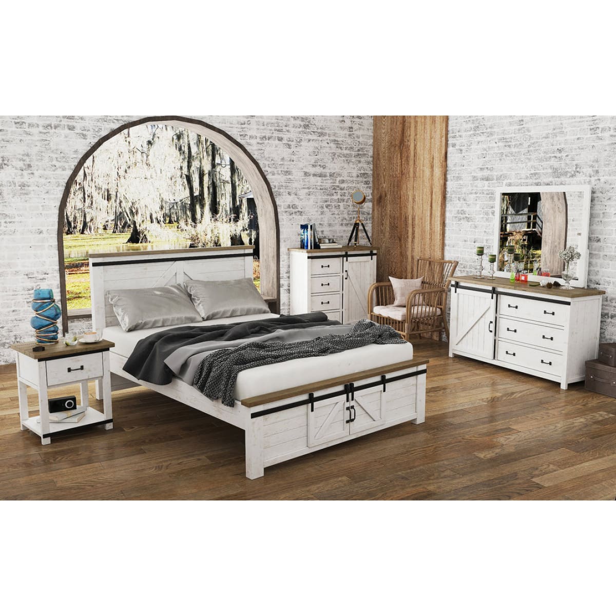 Provence 3 Drawer Dresser With 1 Door - lh-import-dressers