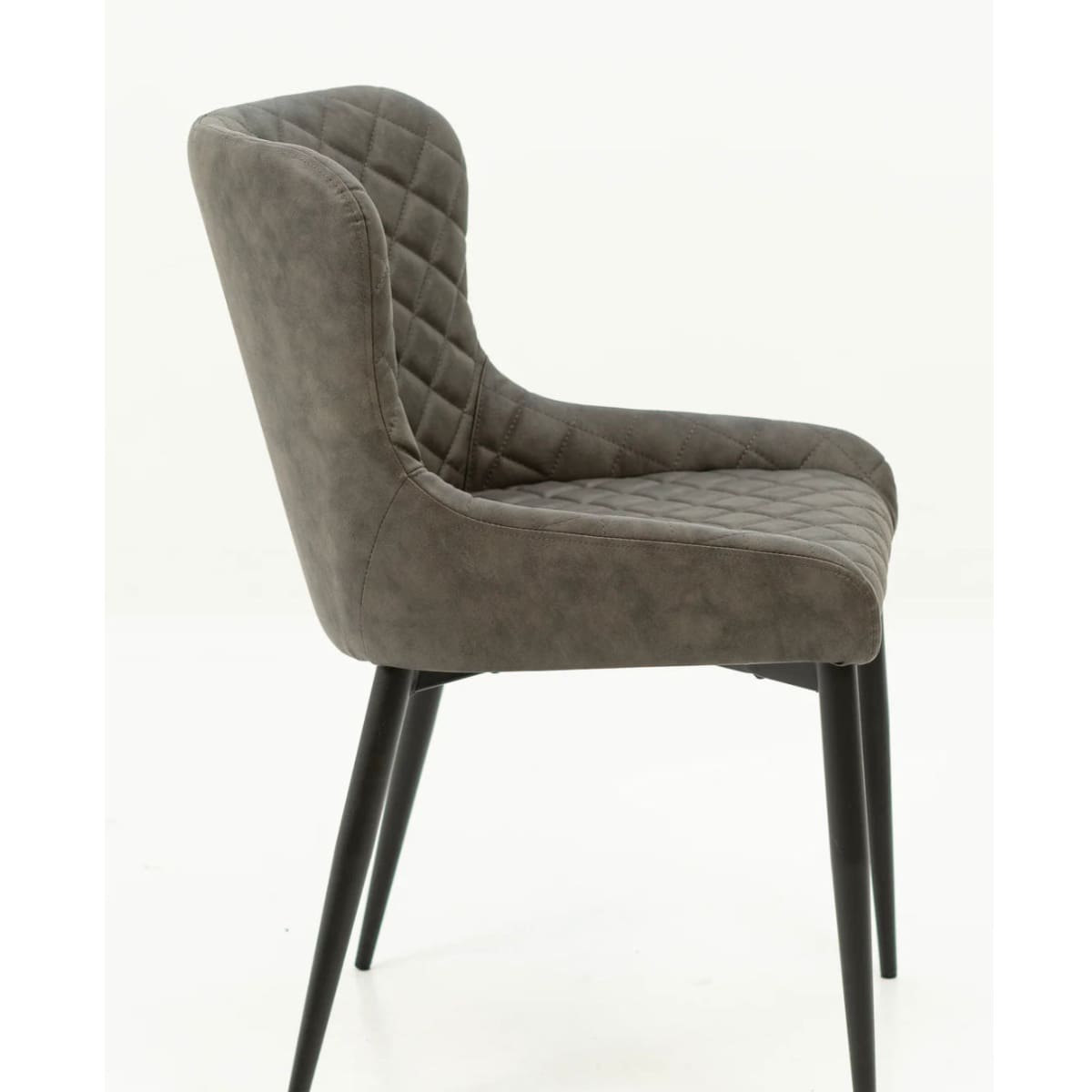 QUINN UPHOLSTERED DINING CHAIR - GREY DC332-Light Grey Cosy-11
