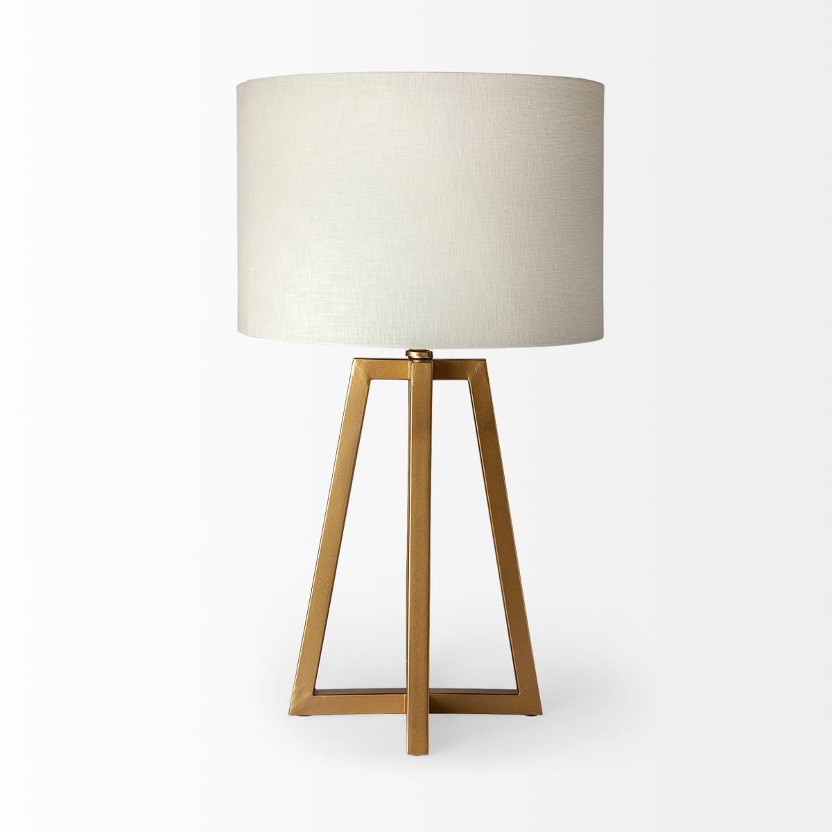 Raelynn Table Lamp Gold Metal | White Shade - table-lamps