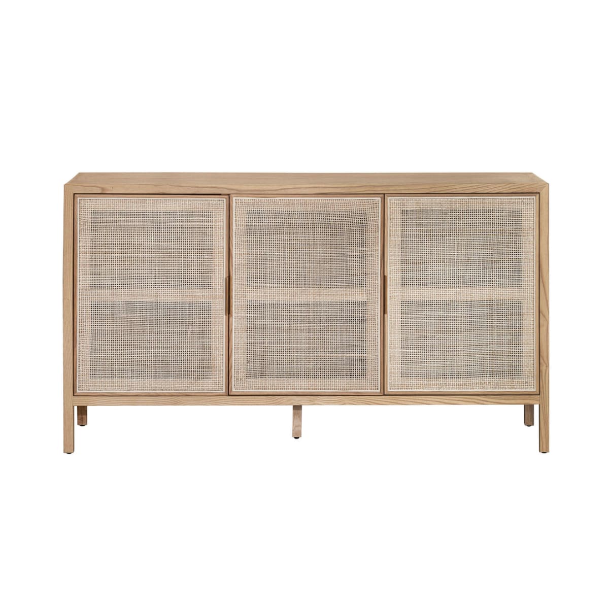 Rattan 3 Door Sideboard - Natural - lh-import-sideboards-cabinets