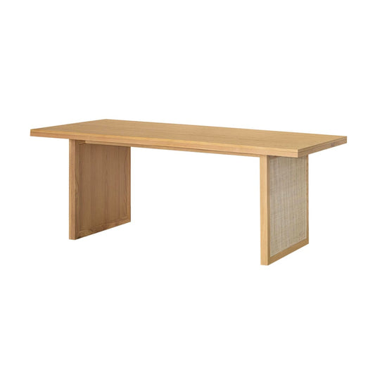 Rattan Dining Table - Natural - lh-import-dining-tables