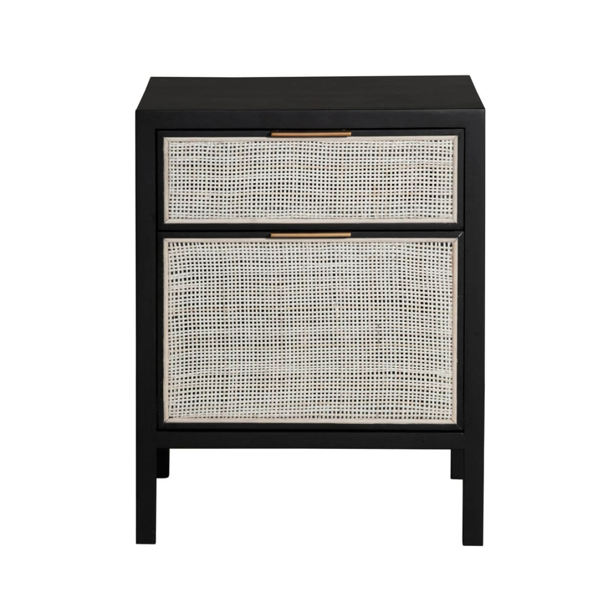 Rattan Filing Cabinet - Ebony - lh-import-shelving-storage