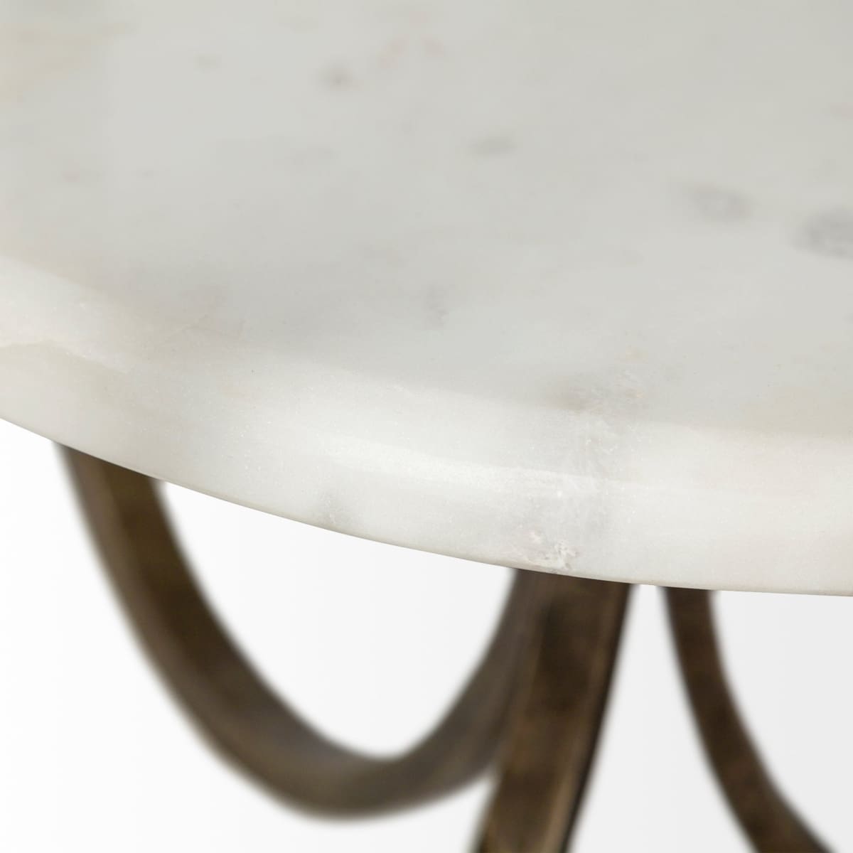 Reinhardt End Side Table Glass & Marble | Gold Metal - end-and-side-tables