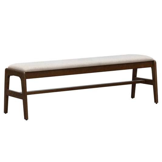 Remix Upholstered Bench - Cream - lh-import-dining-benches