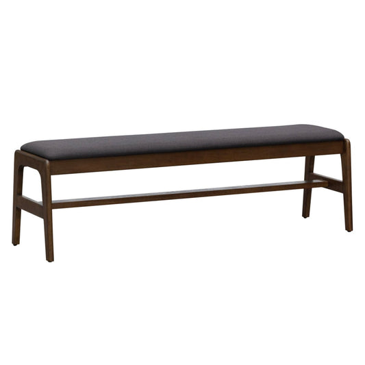Remix Upholstered Bench - Grey - lh-import-dining-benches