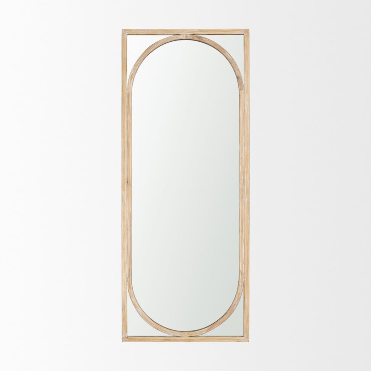 Reon Wall Mirror Light Brown | White Wash - wall-mirrors-grouped