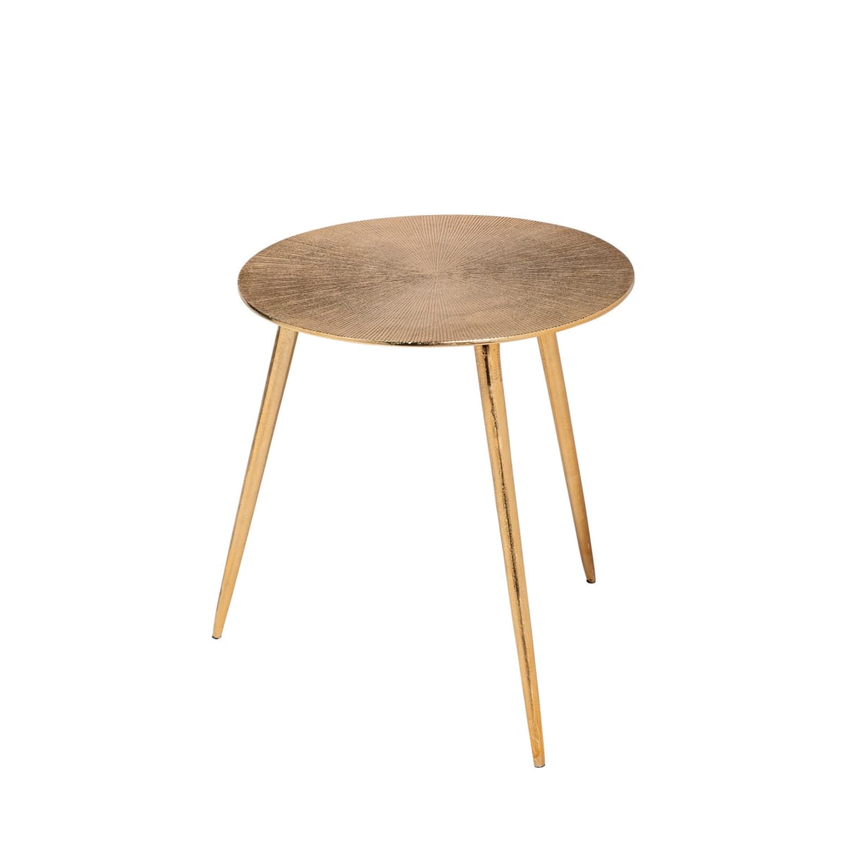 Reva Accent Table Gold Aluminum | 16W - accent-tables