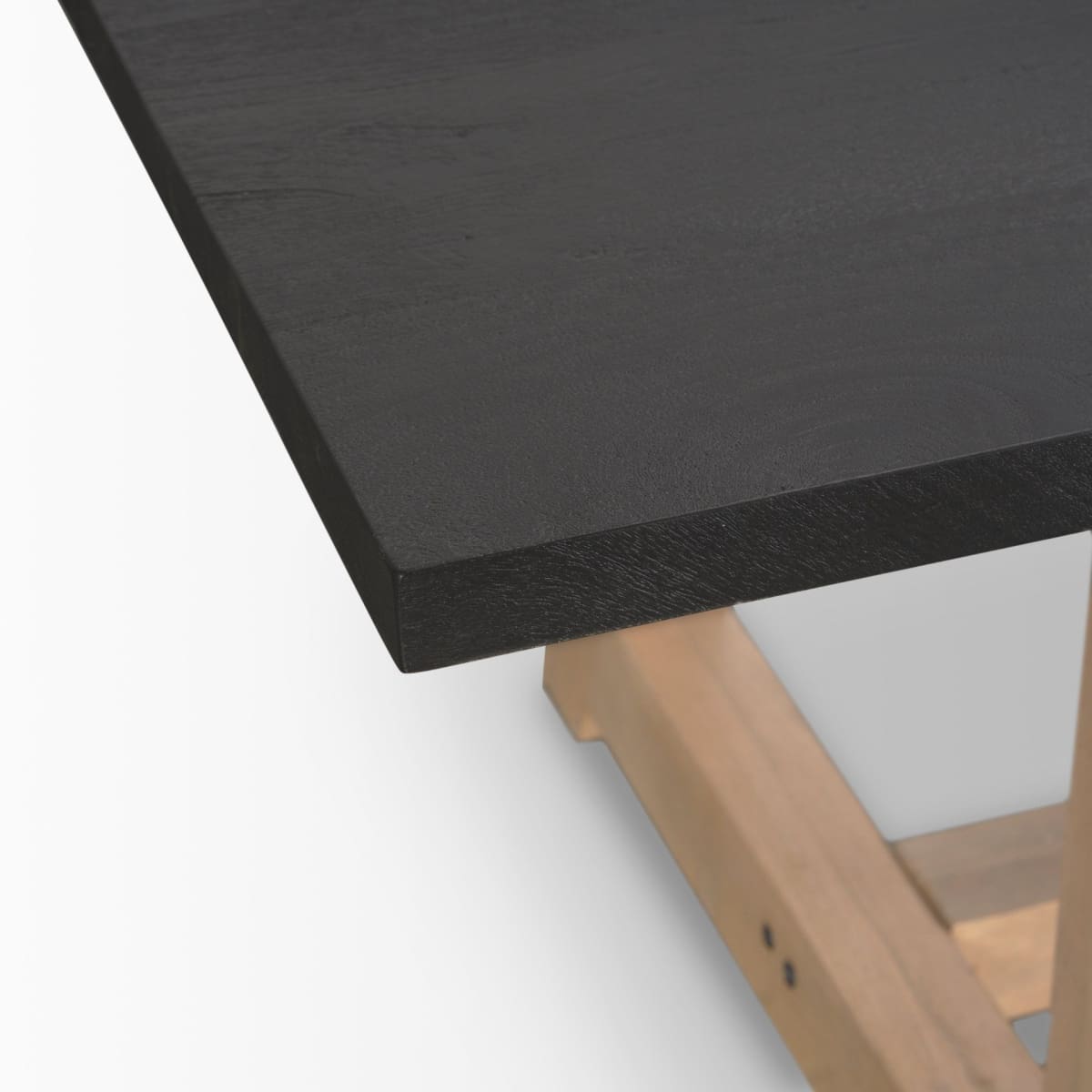 Rialto Dining Table Black | Brown | 84x42 - dining-table