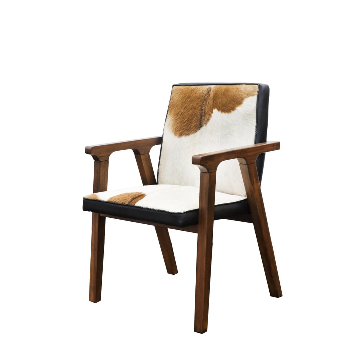 Rio Cool Armchair - Cool Brown Leather/Goat Hair - lh-import-accent-club-chairs