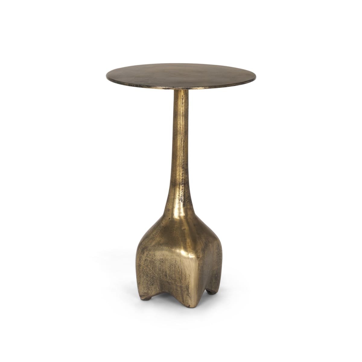 Risha Accent Table Gold Metal | Small - accent-tables