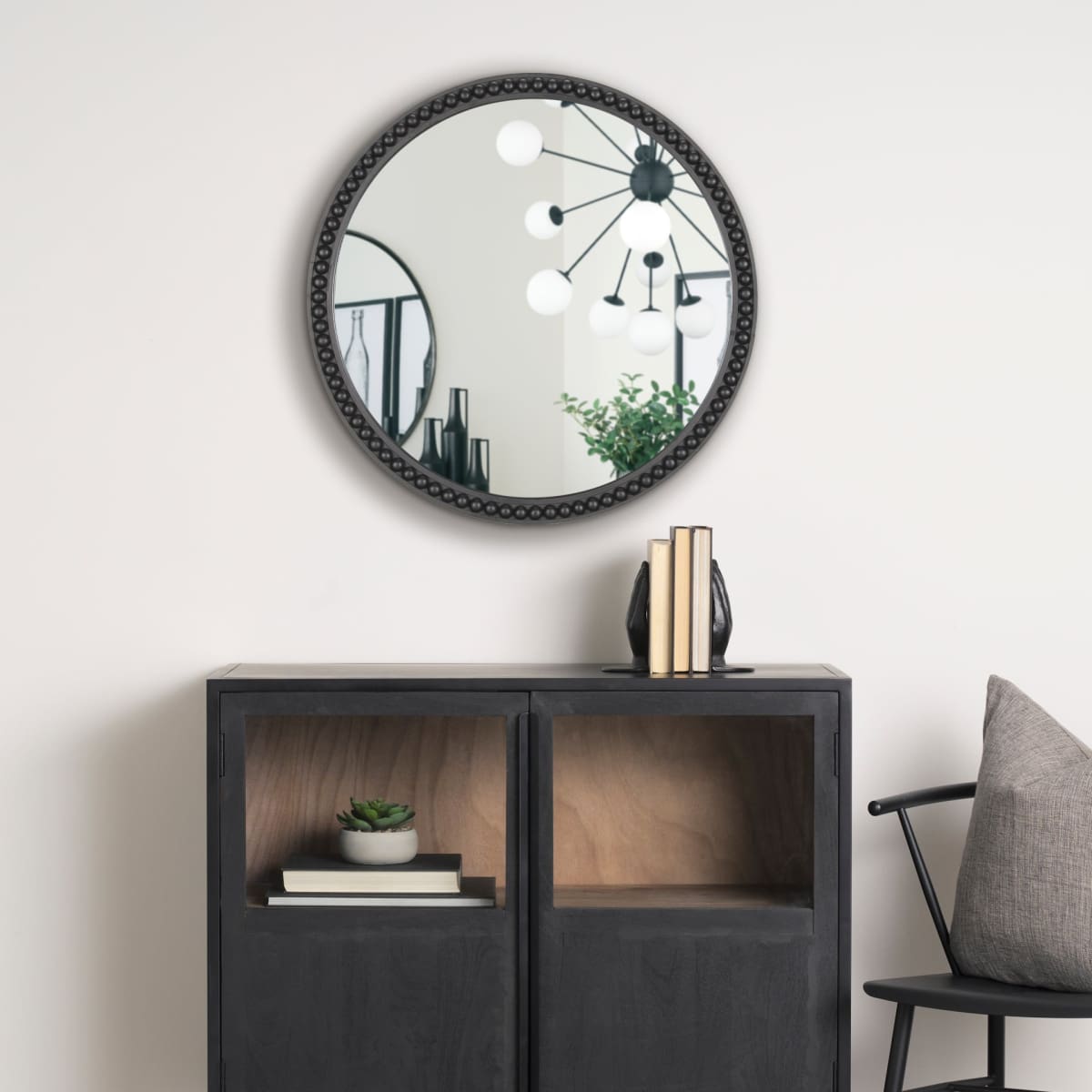 Roan Wall Mirror Black - wall-mirrors-grouped