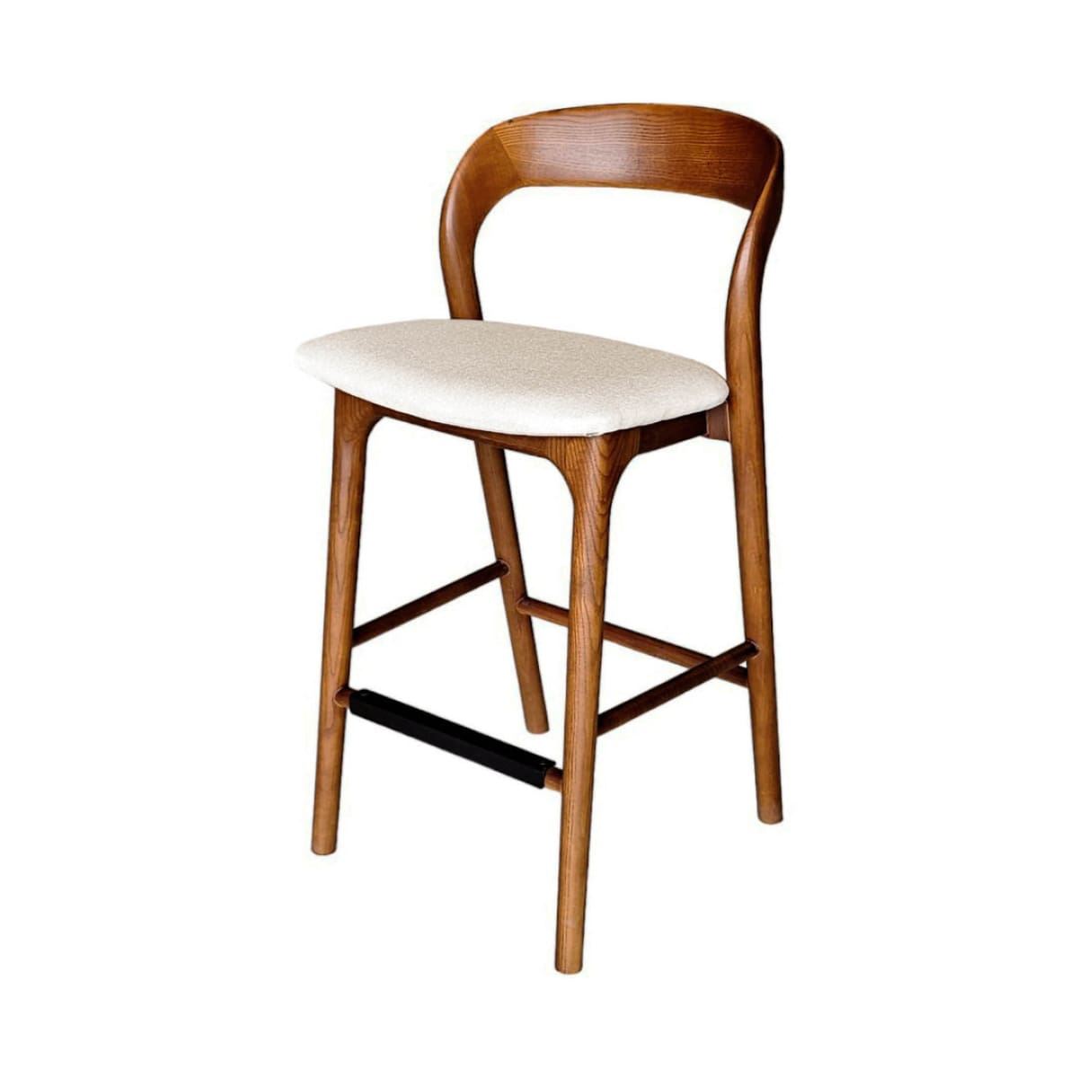 Rotondo Counter Stool - Walnut Frame - lh-import-stools