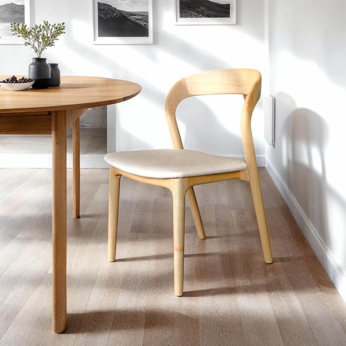 Rotondo Dining Chair - Natural Frame - lh-import-dining-chairs
