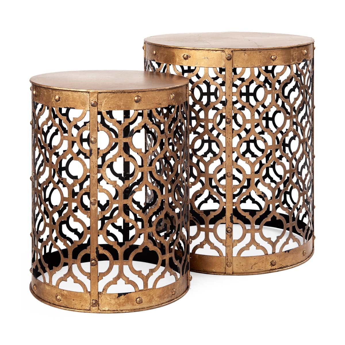 Rudebekia Accent Table Gold Metal - accent-tables