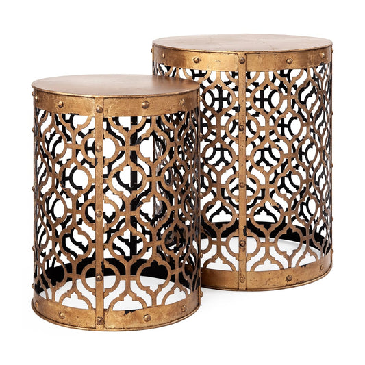 Rudebekia Accent Table Gold Metal - accent-tables