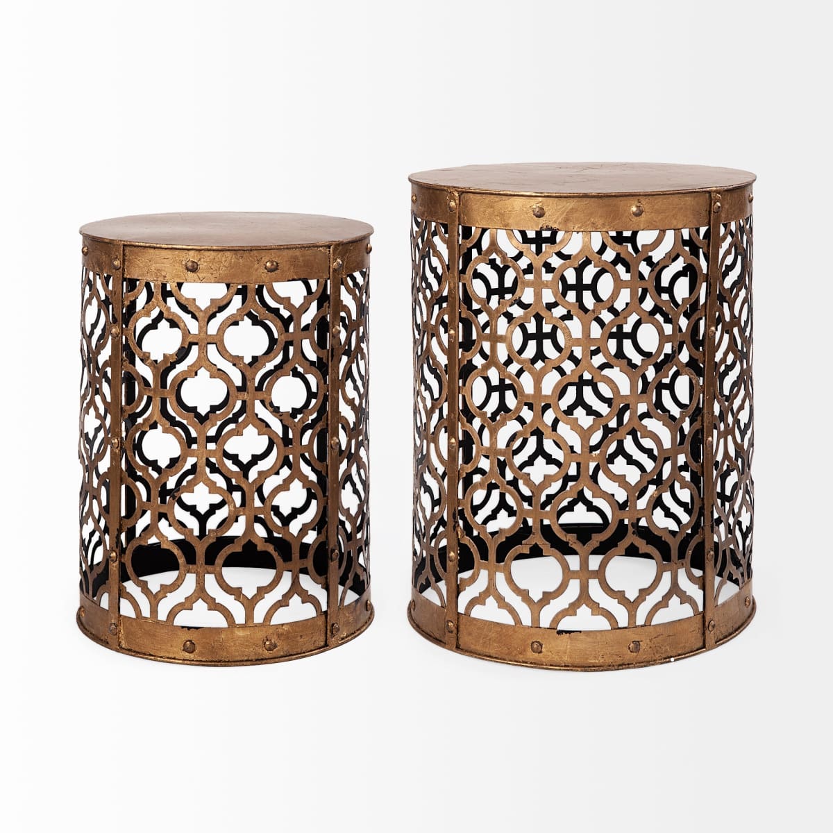 Rudebekia Accent Table Gold Metal - accent-tables