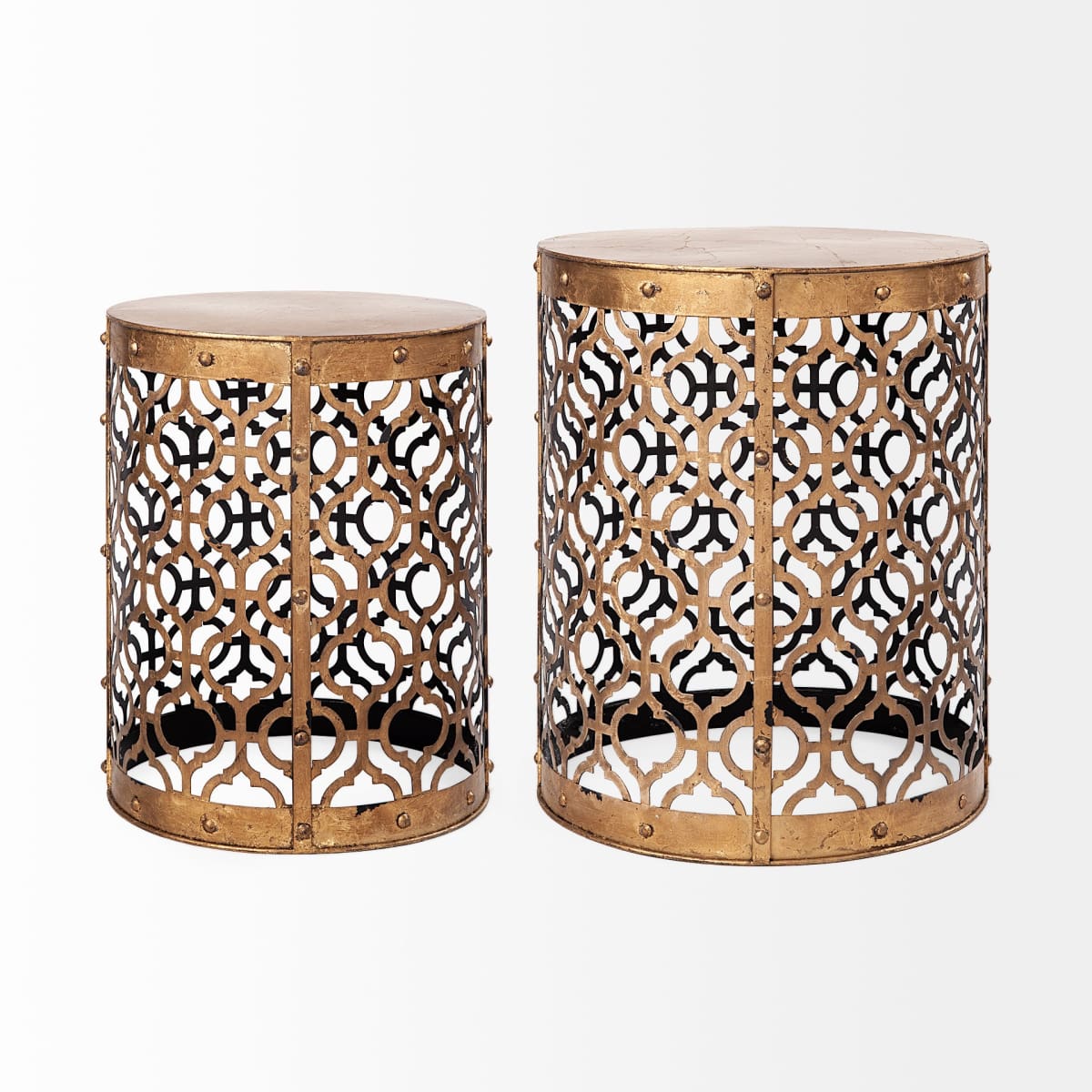 Rudebekia Accent Table Gold Metal - accent-tables