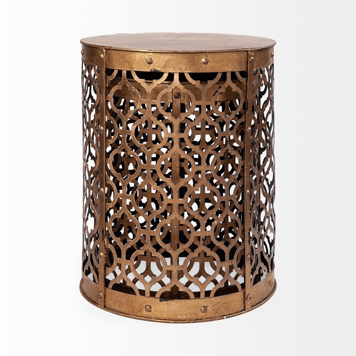 Rudebekia Accent Table Gold Metal - accent-tables