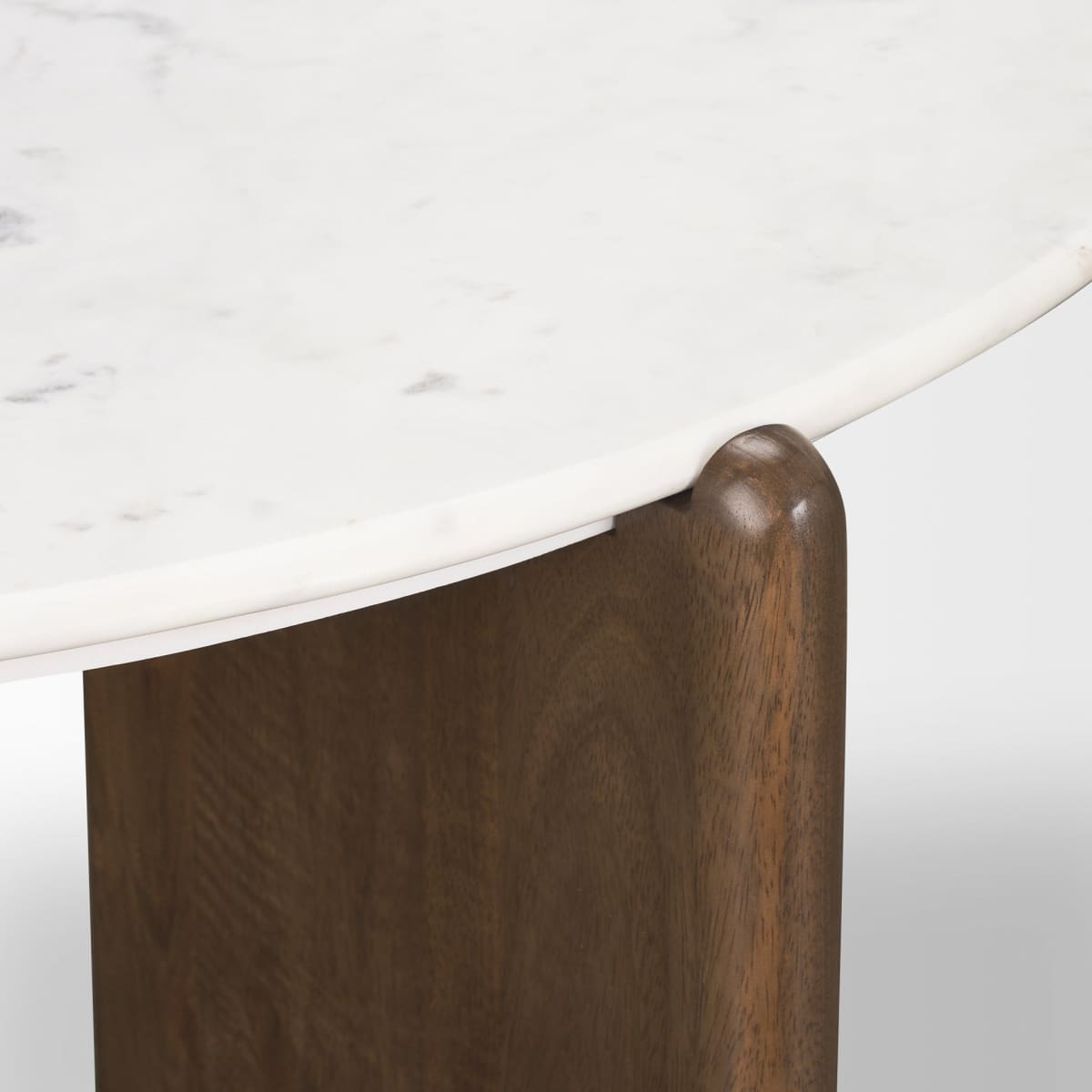 Rumer Coffee Table Dark Brown | White Marble - coffee-tables