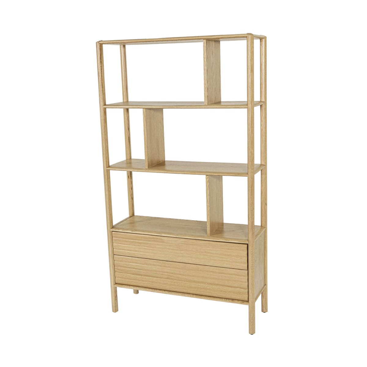 Runway Bookcase - Light Oak - lh-import-bookcases