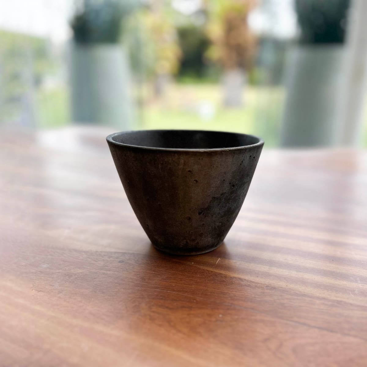 Rustic Conical Bowl - Rustic Brown - lh-import-vases