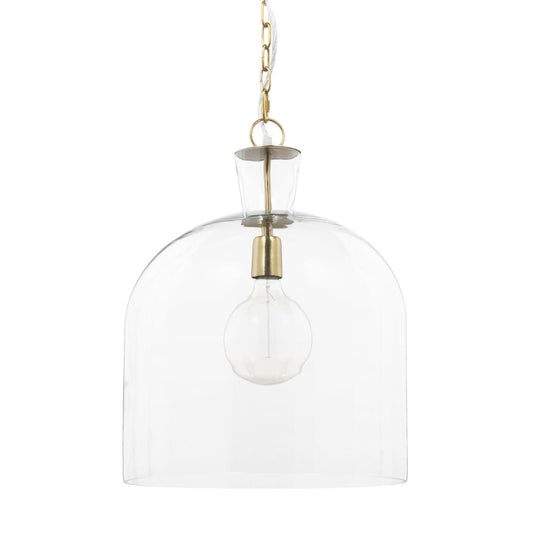 Sadah Pendant Light Glass | Gold Metal | Large - pendant-light