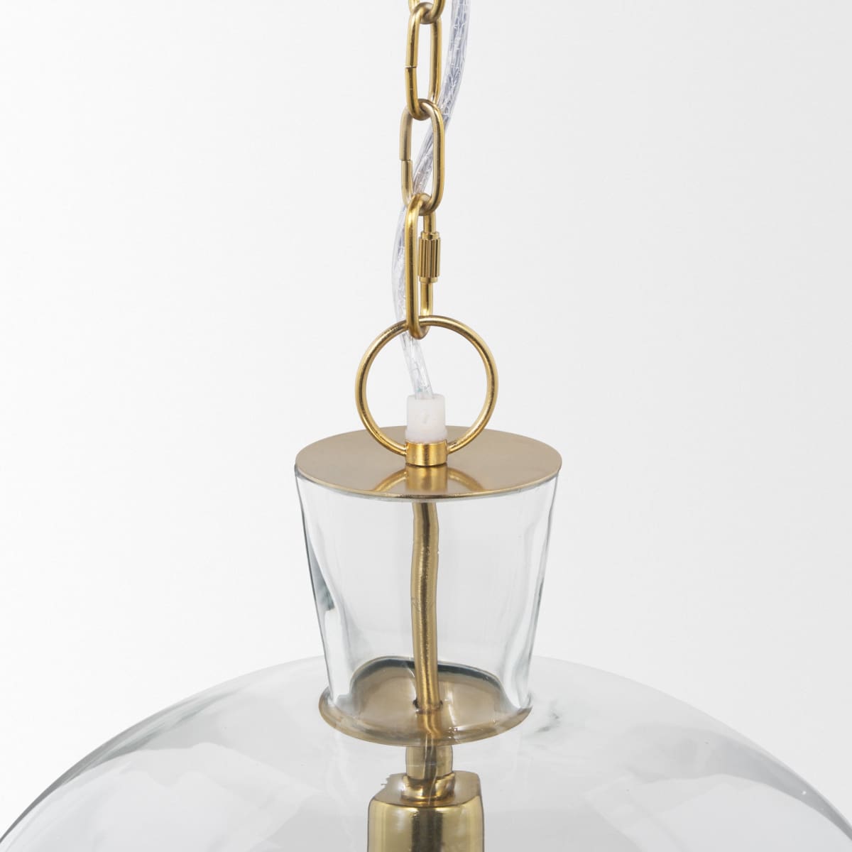 Sadah Pendant Light Glass | Gold Metal | Large - pendant-light