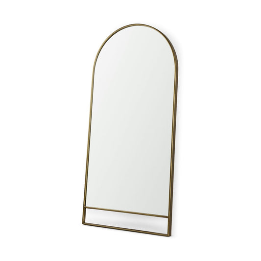 Sadie Floor Mirror Gold Metal | 76H - floor-mirrors