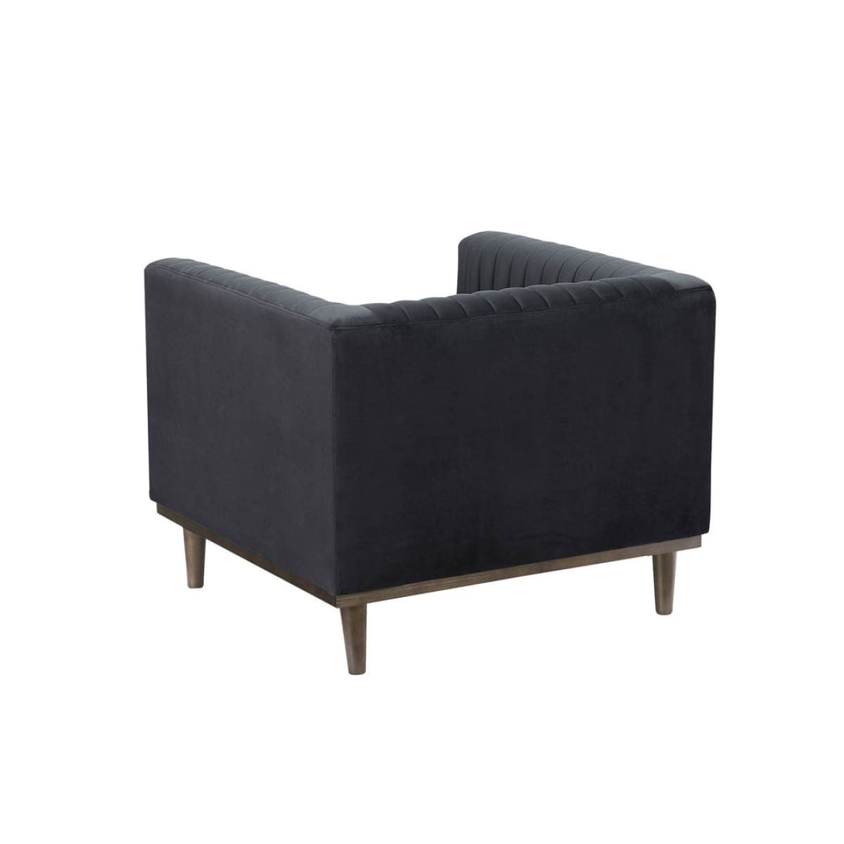 Sage Club Chair - Black Velvet - lh-import-accent-club-chairs