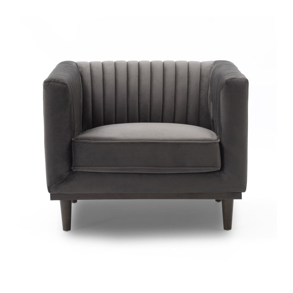 Sage Club Chair - Stone Grey Velvet - lh-import-accent-club-chairs